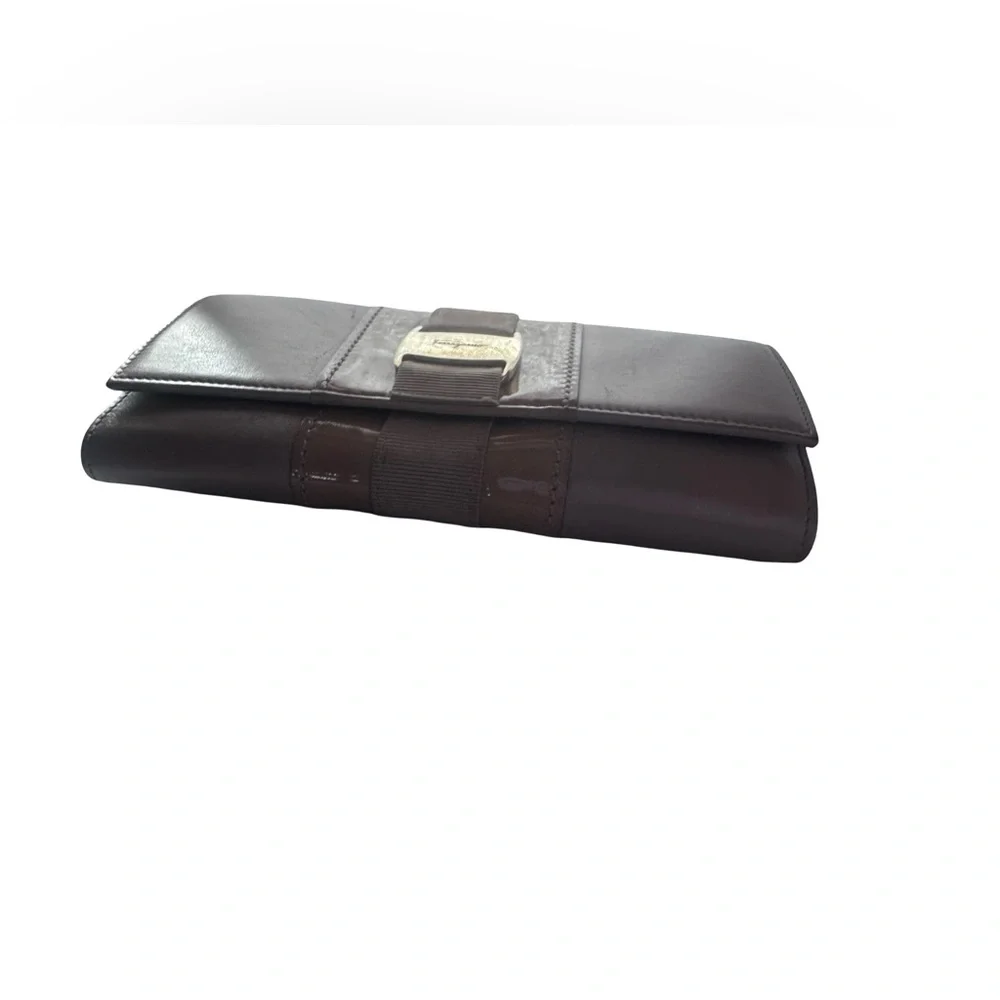 Salvatore Ferragamo Vara Bow long continental Leather wallet Blush Pink - Picture 6 of 15